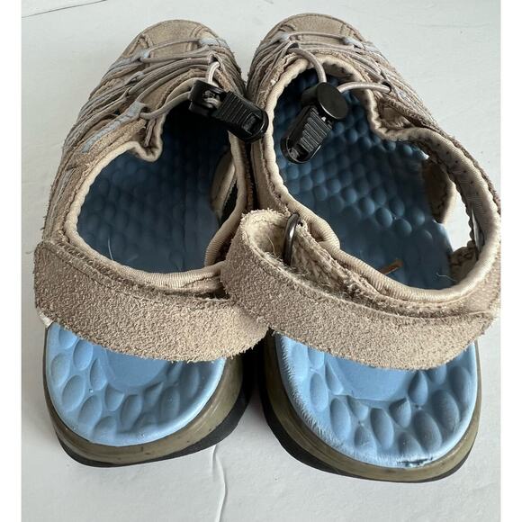 Clarks Collection Tuvia Maddee Fisherman Hiking Outdoor Sport Beige Sandals 6.5 - Picture 5 of 11